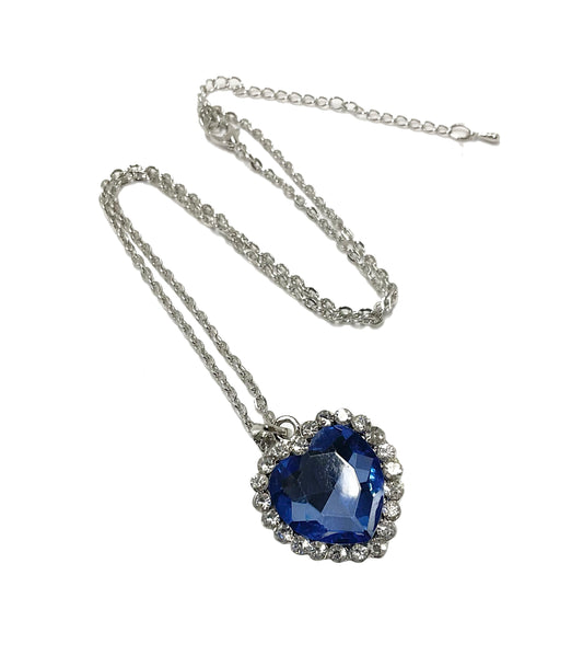 Heart Blue Necklace #12-13334