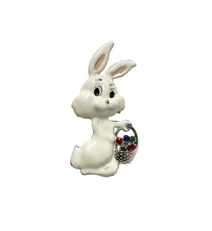 Bunny with Basket Pin #38-6872