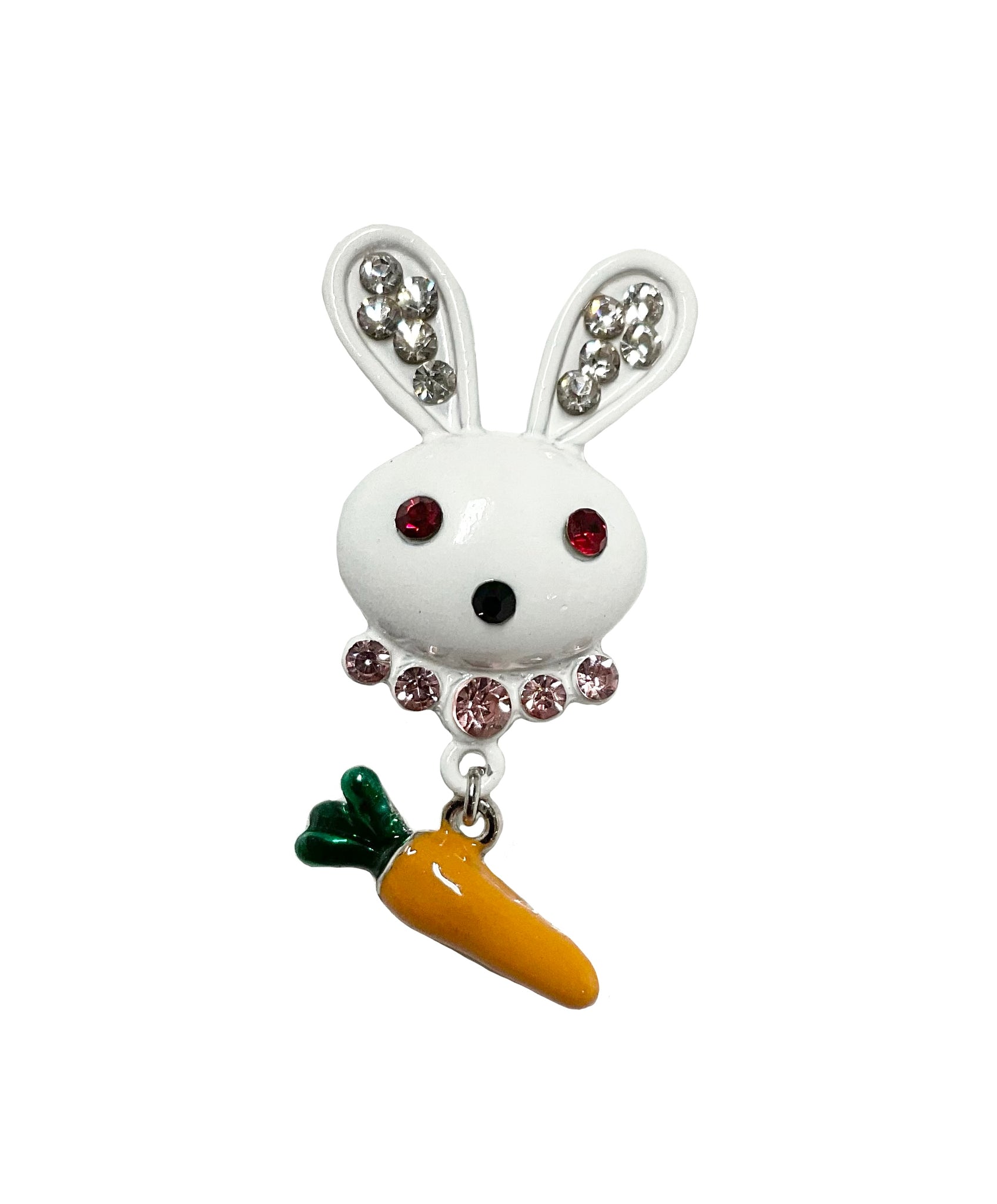 Bunny with Dangling Carrot Pin #38-2294