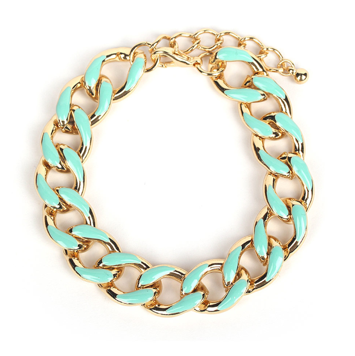 Enamel Chain Bracelet #40-0697