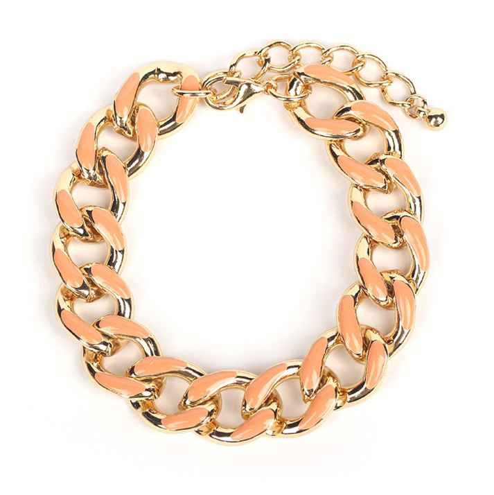 Enamel Chain Bracelet #40-0697
