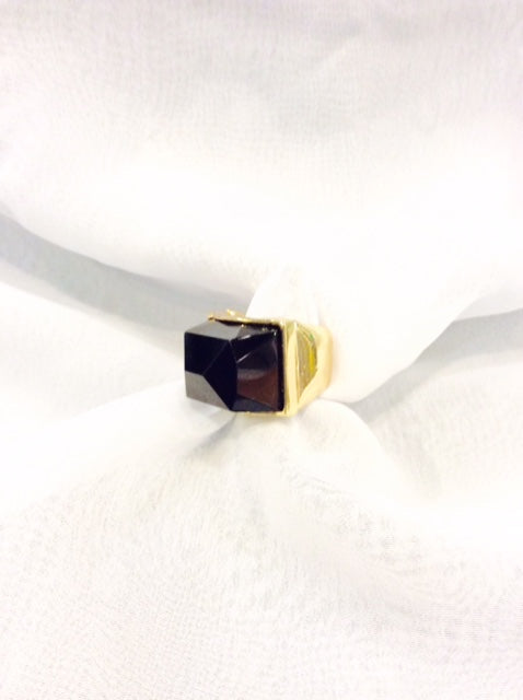 Amber Stone Color Stretch Ring#40-858LBR