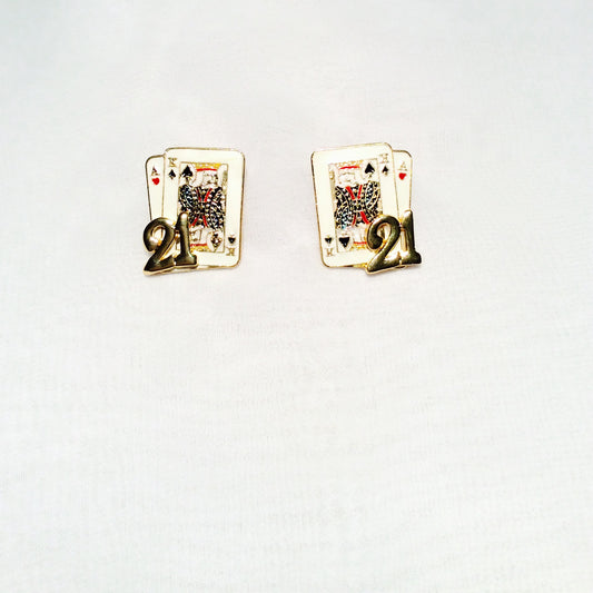 Casino with 21 Post Earrings#19-1406841