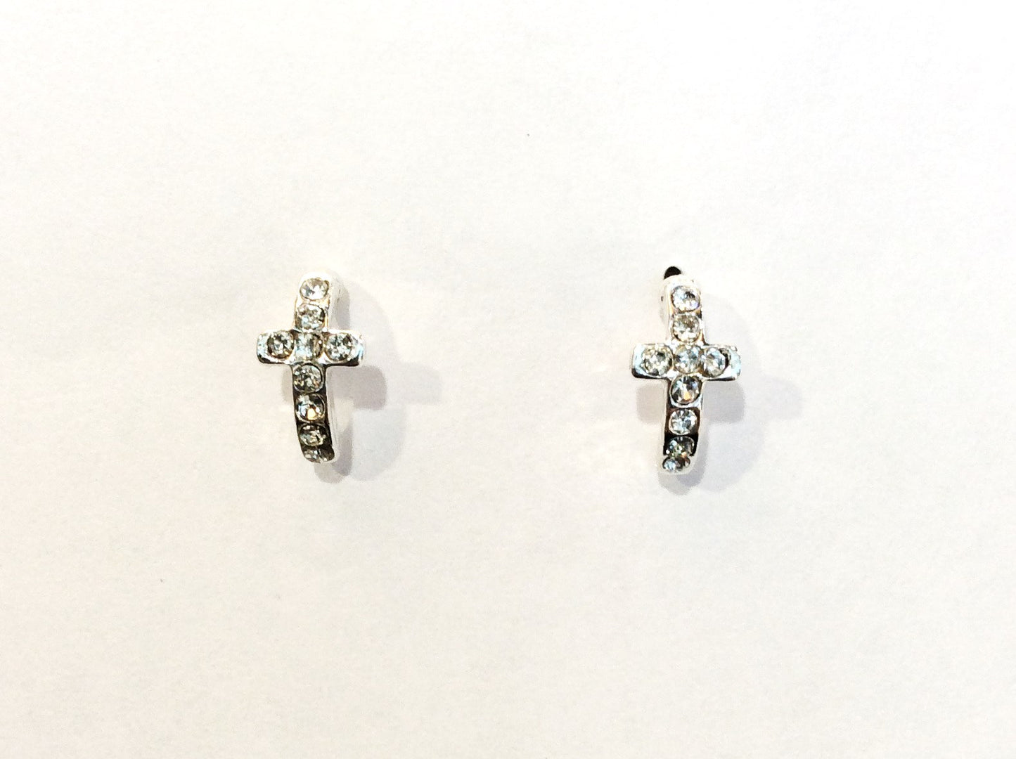 Tiny Cross Post Earrings #33-20260