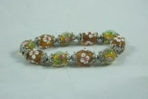 Flower Glass Bracelet#66-41002YE