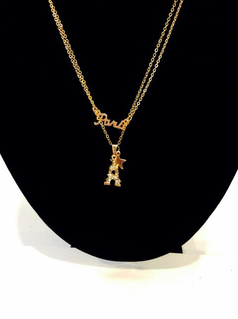 Eiffel Tower with Paris Necklace#12-13760