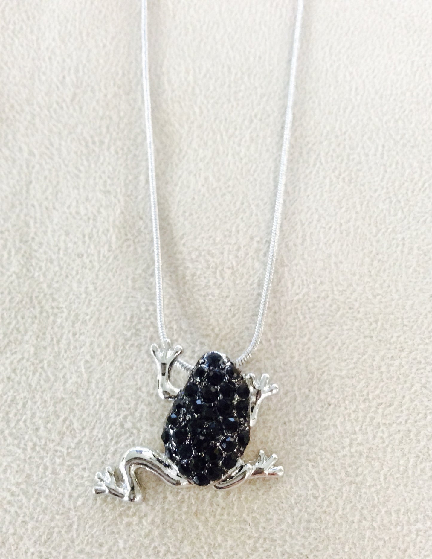 Black Frog Necklace #27-1561