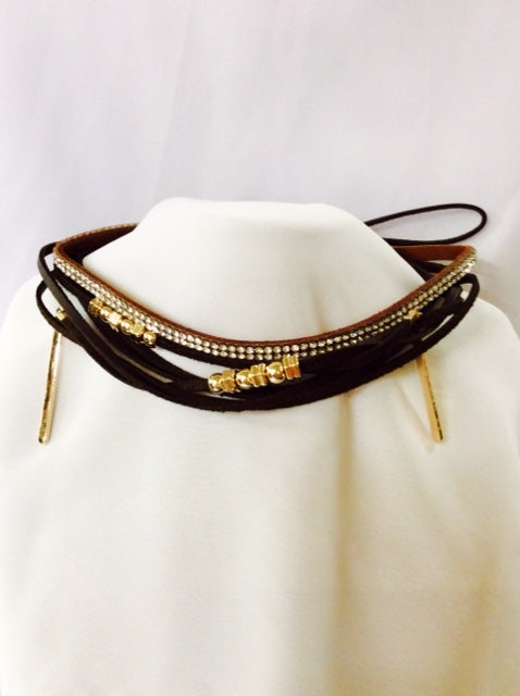 Clear Stones Choker #12-15923BR
