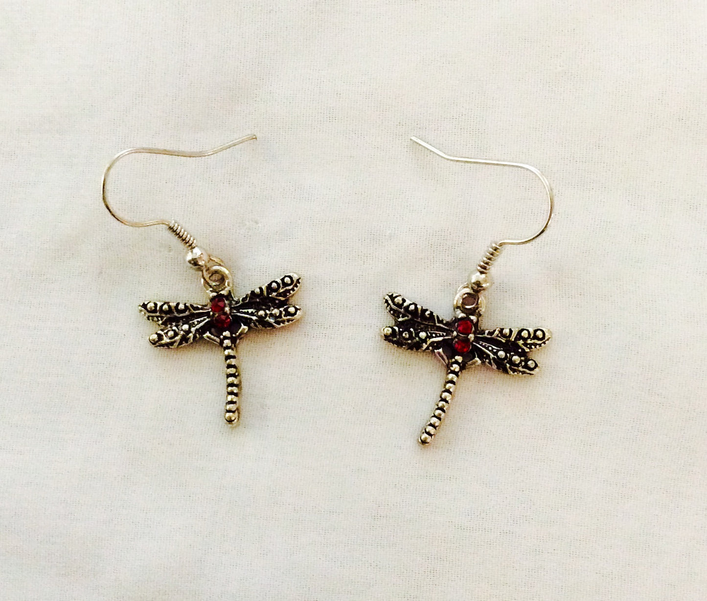 Dragonfly Dangling Earrings #28-111502RD