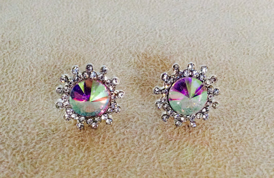 Flower Post Earrings #33-26751AB