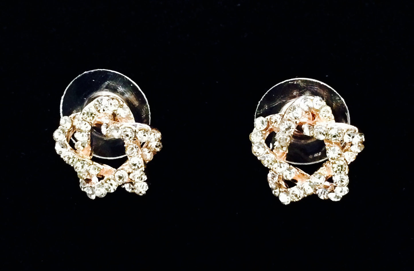 Star Crystal Stones Post Earrings #33-26802PK