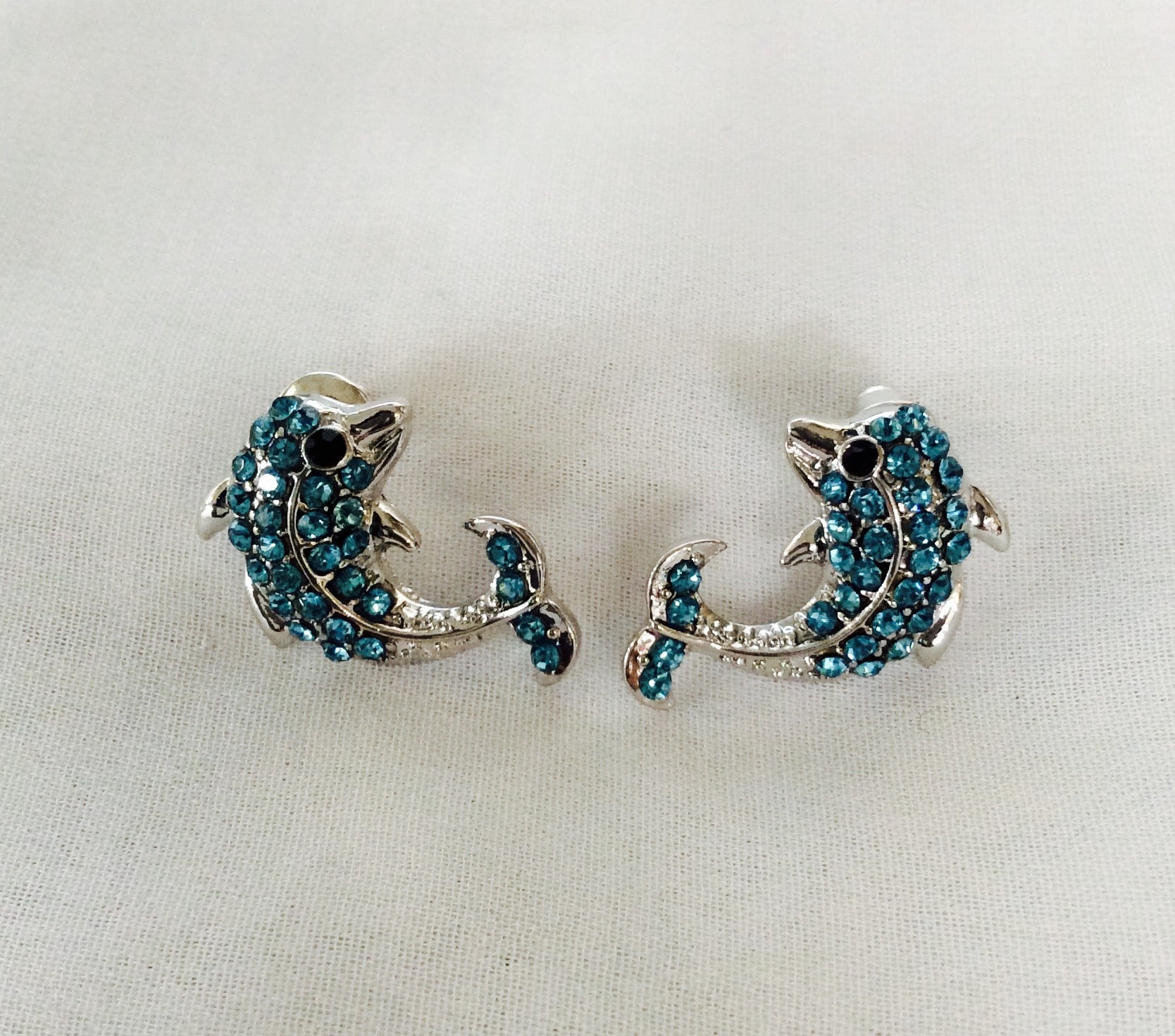 Small Dolphin Earrings #27-0113TQ