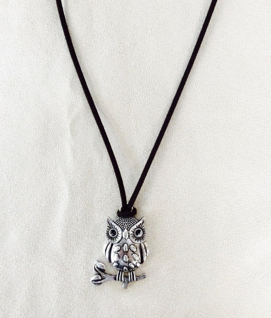 Owl Long Necklace #12-14753
