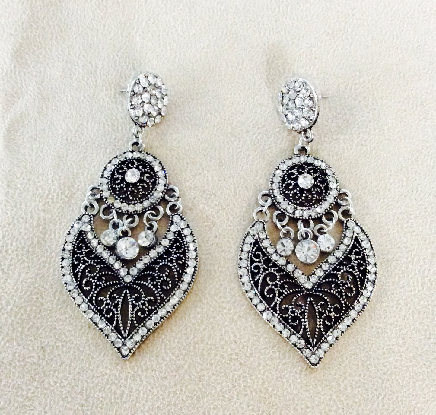 Crystal Post Earrings #12-22435CL