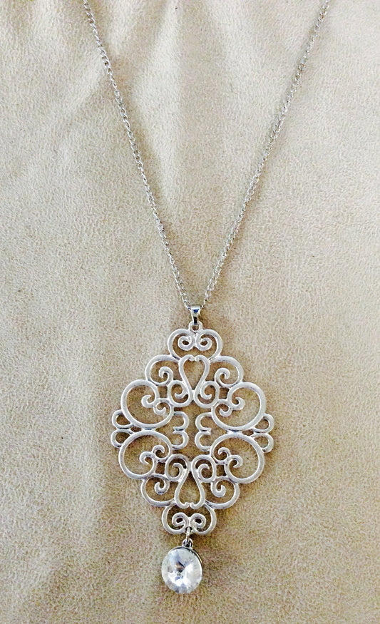 Moroccan TB Long Necklace #12-16043S