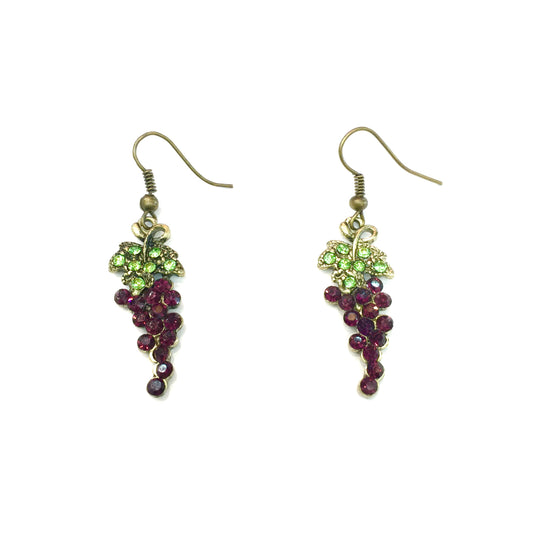 Grape Earrings #28-11125AMGD
