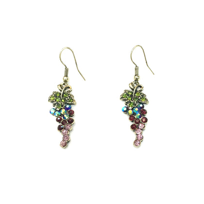 Grape Earrings #28-11125MPGD
