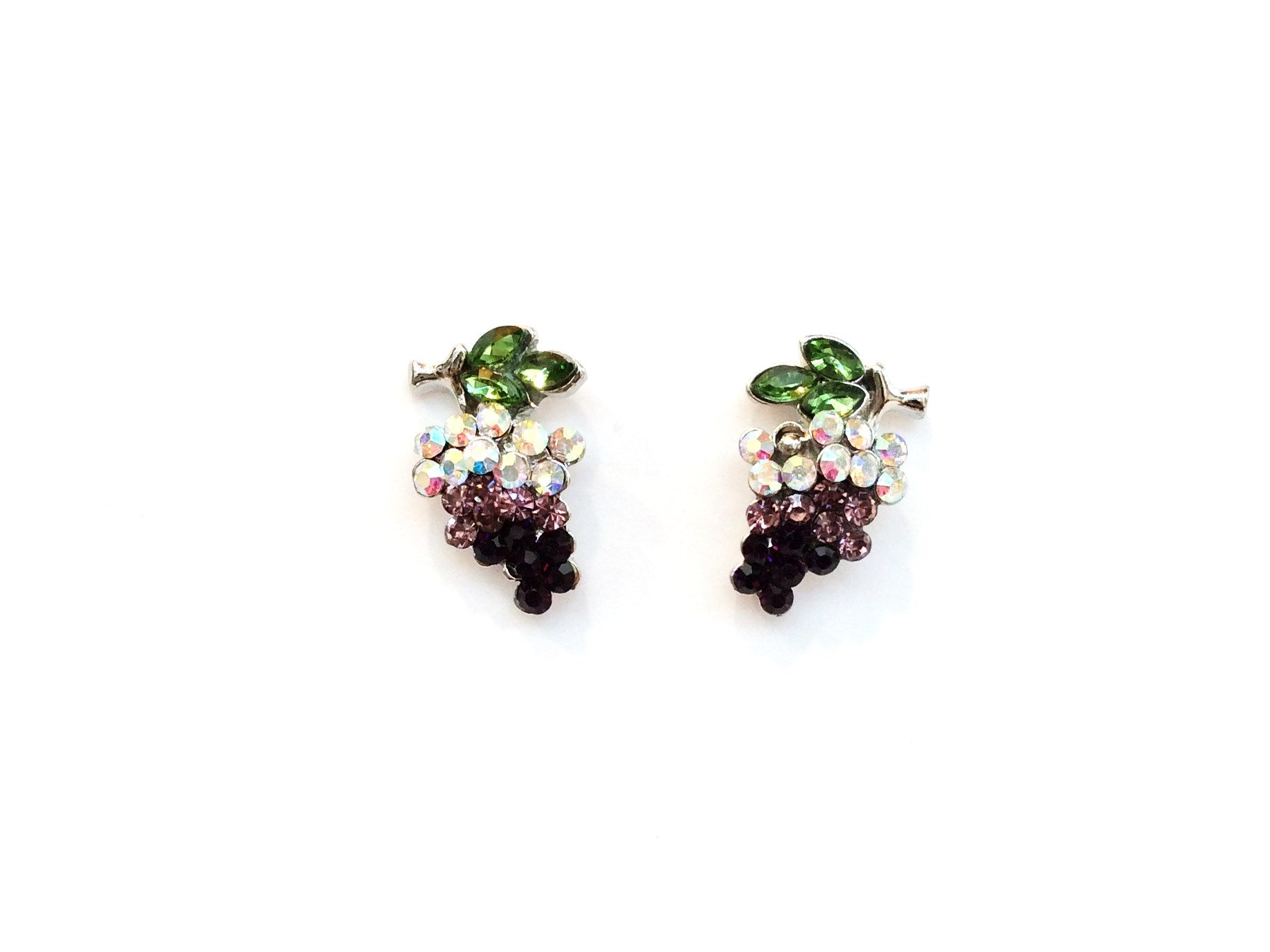 Grape Post Earrings #28-11218SL