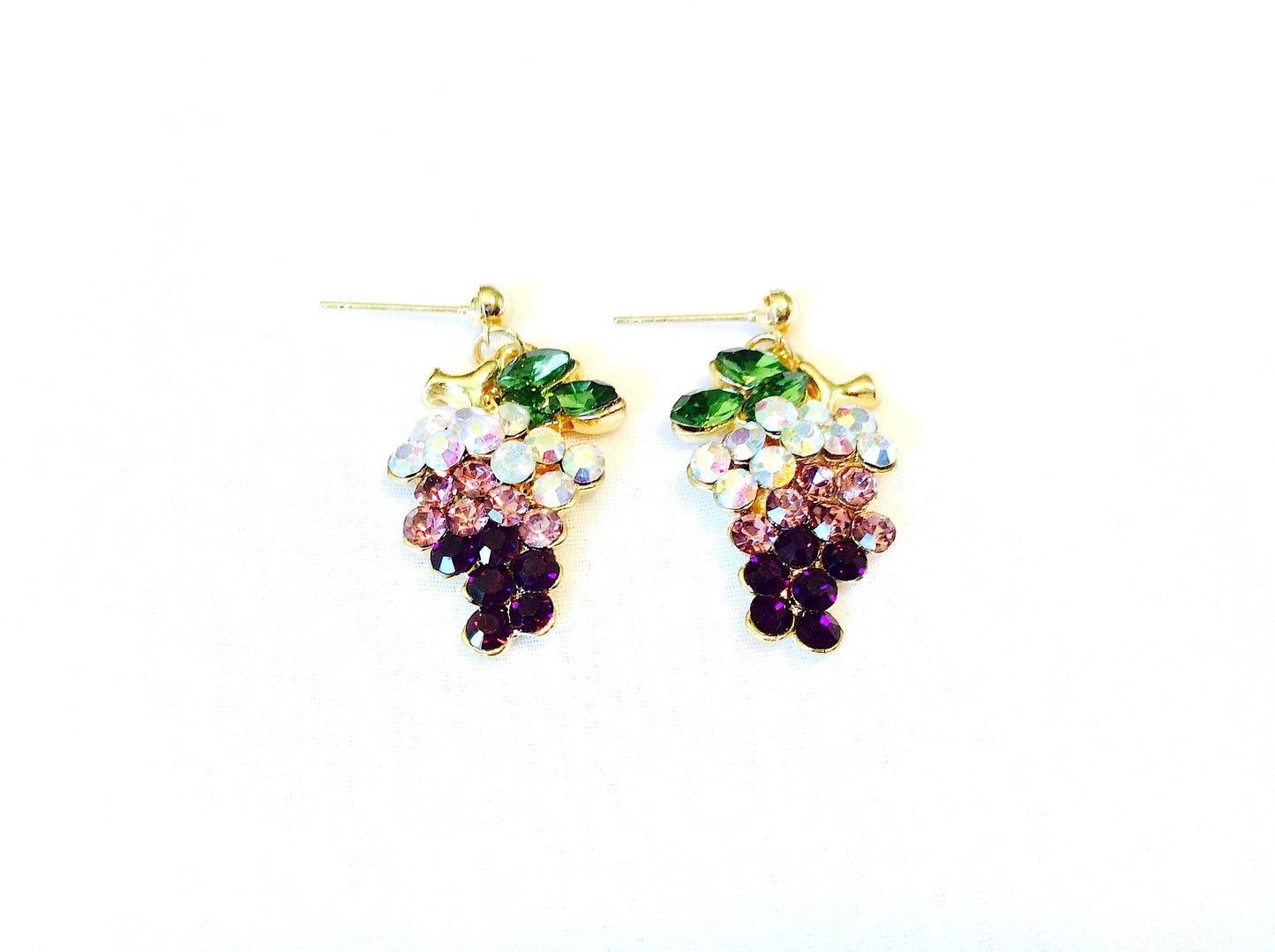 Grapes Dangling  Earrings #28-11220GD