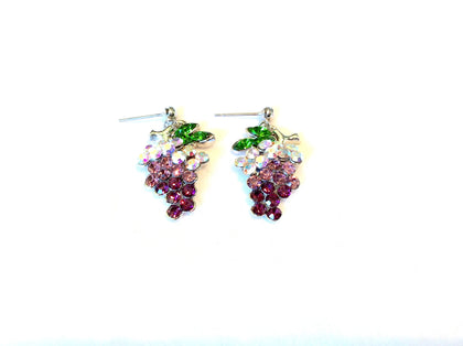 Grapes Dangling Earrings #28-11220SL