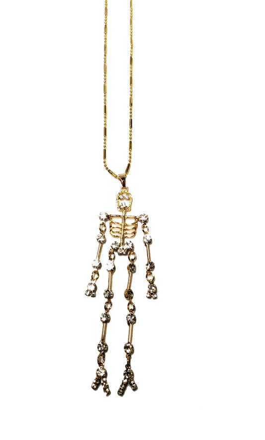 Halloween Skeleton Necklace #28-110455G