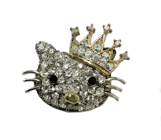 Cat with a Crown Pin #38-734