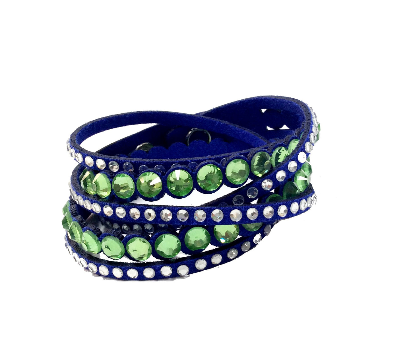 Wrap Around Snap Bracelet (Blue) #88-11001BL
