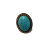 Turquoise Long Round Ring#28-11181