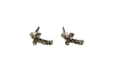 Tiny Cross Post Earrings #33-20260