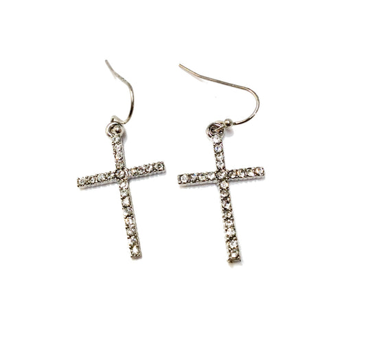 Medium Cross Earrings #27-402