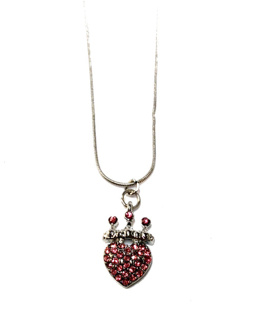 Heart with Crown Necklace #27-1401