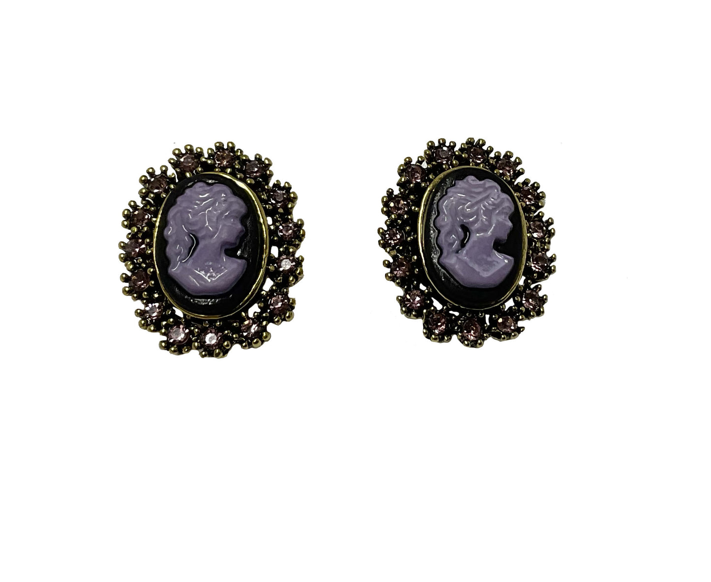 Cameo Post Earring #28-98047PP