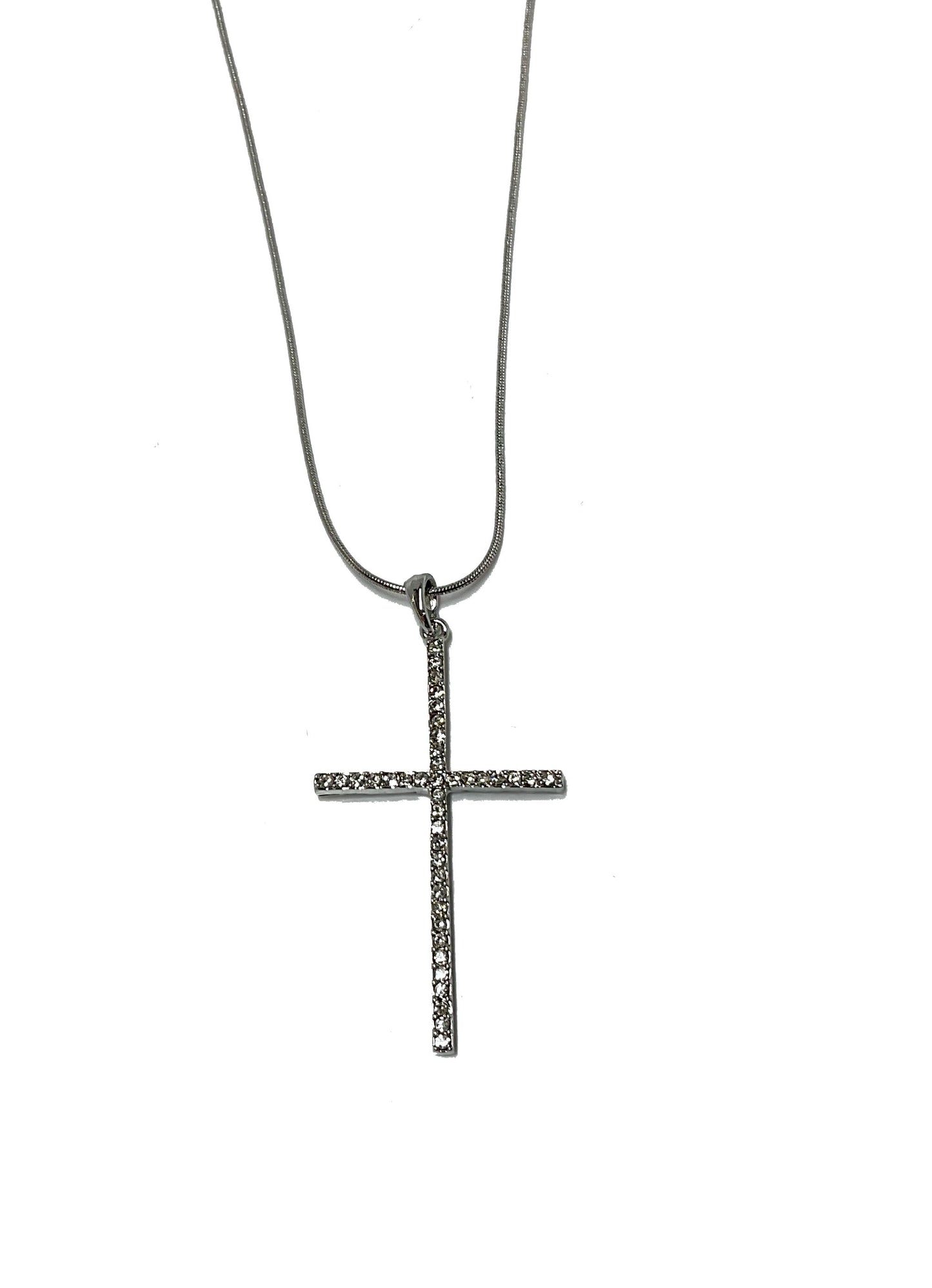 Large Cross Necklace #27-198SI