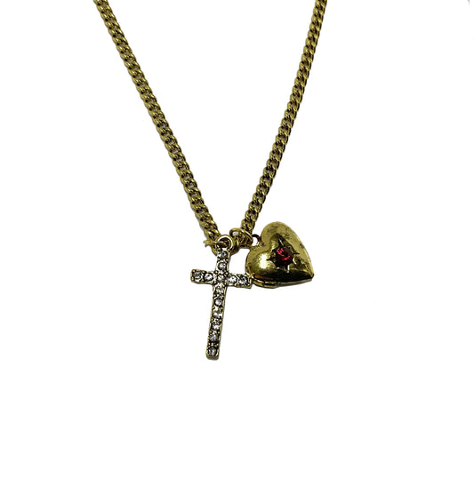 Cross Heart Necklace #76-49767
