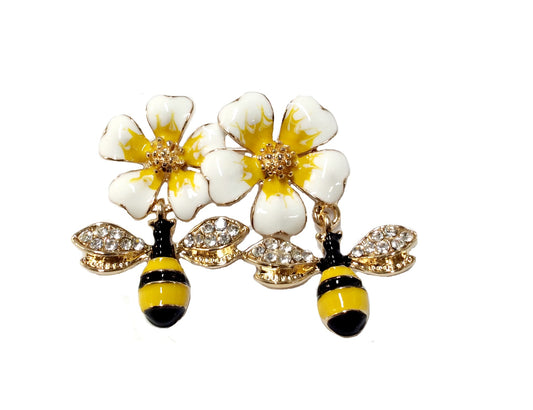 Floral Bee Pin #89-030000