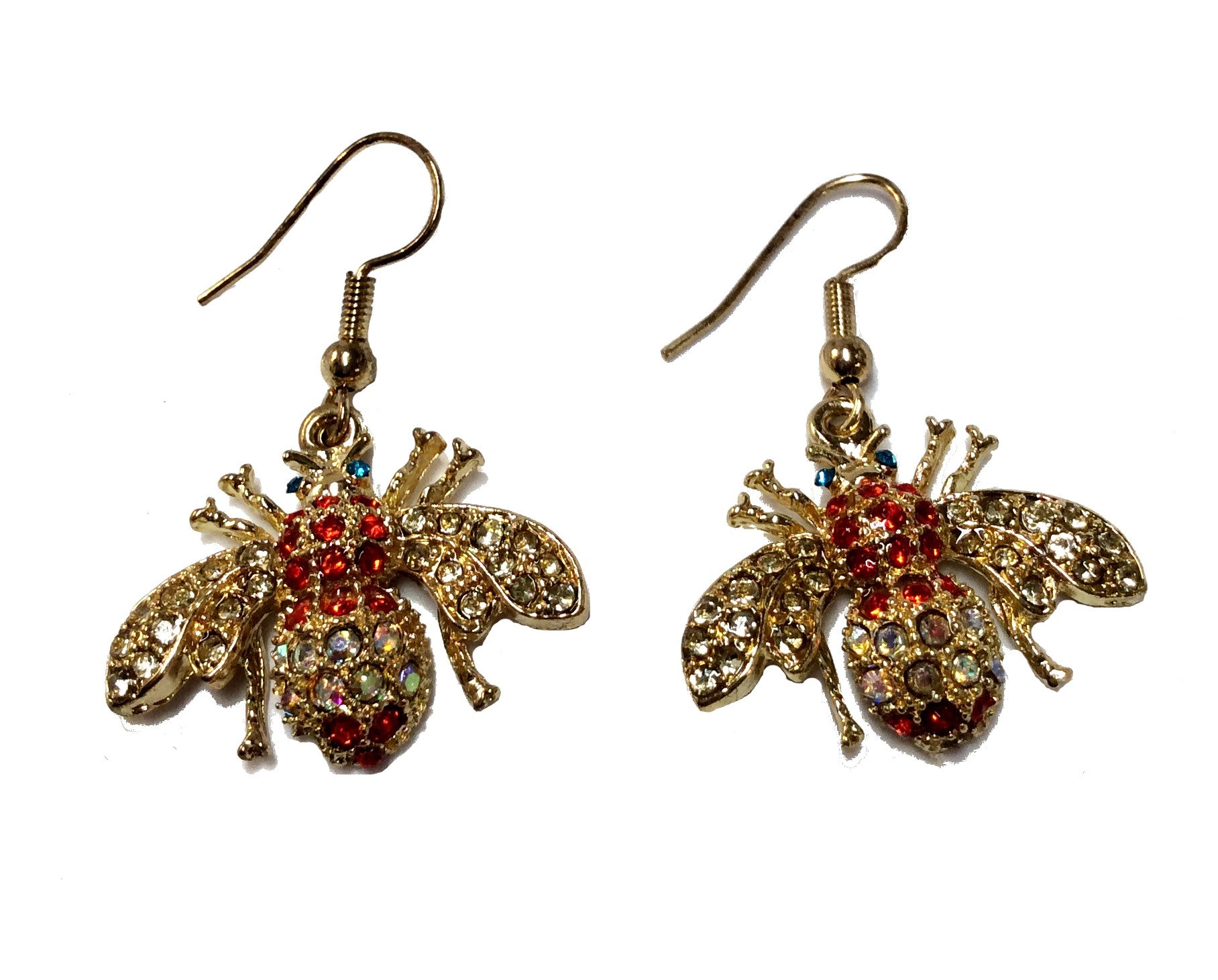 Bee Earrings #28-111371RD (Red)