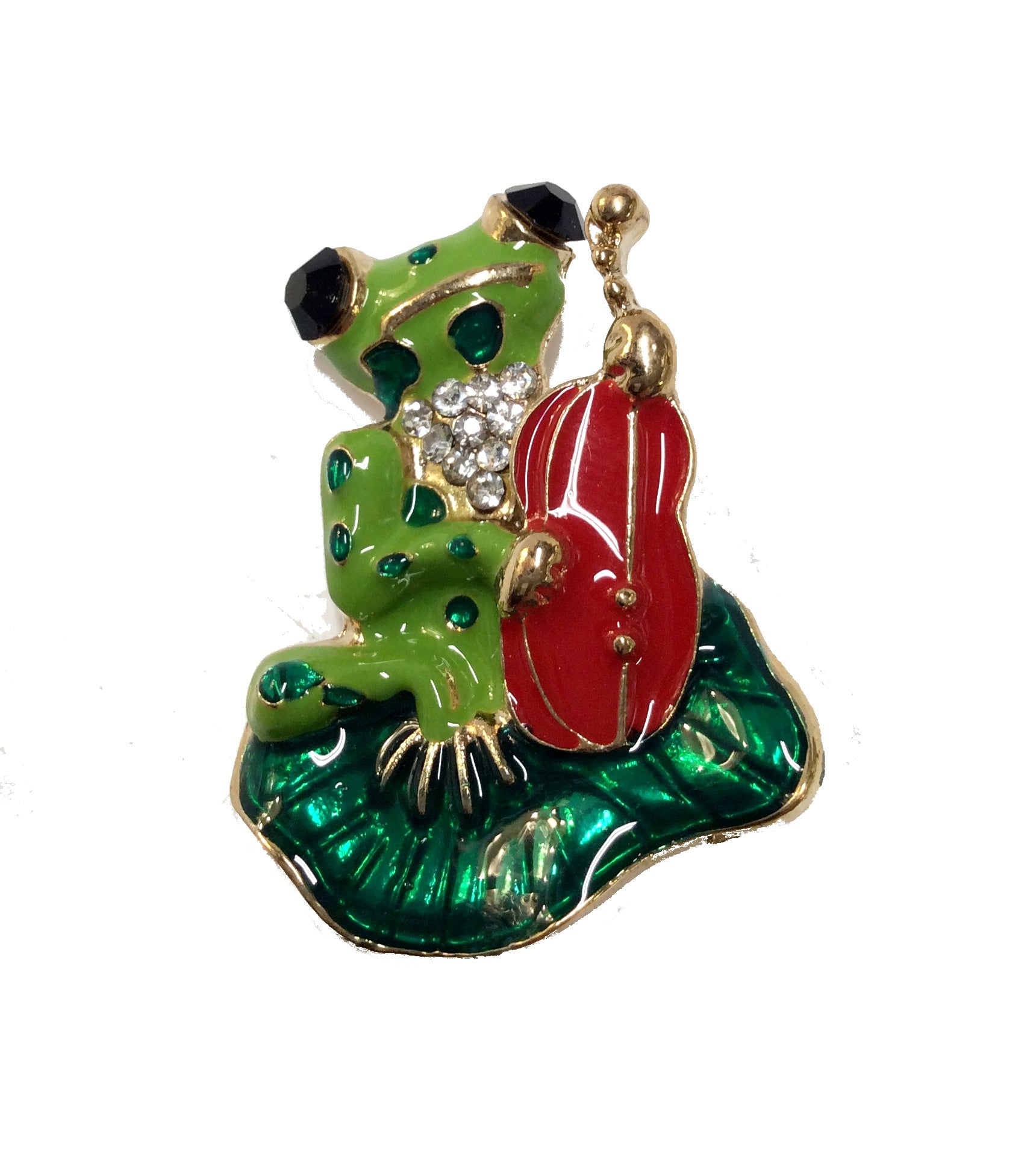 Frog with Violin Pin#12-30670