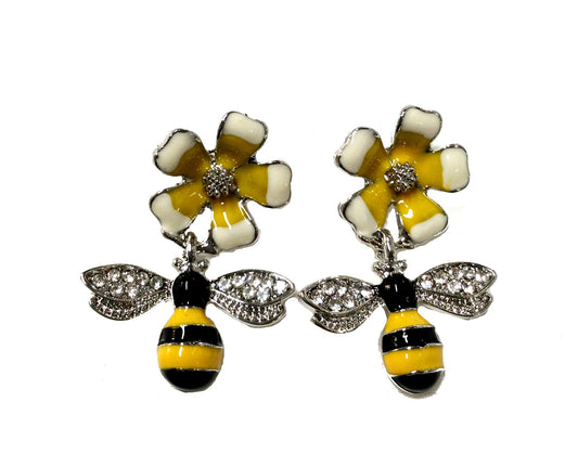 Floral Bee Earring #89-0300