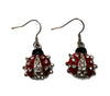 Ladybug Earrings #28-11151CL (Clear)
