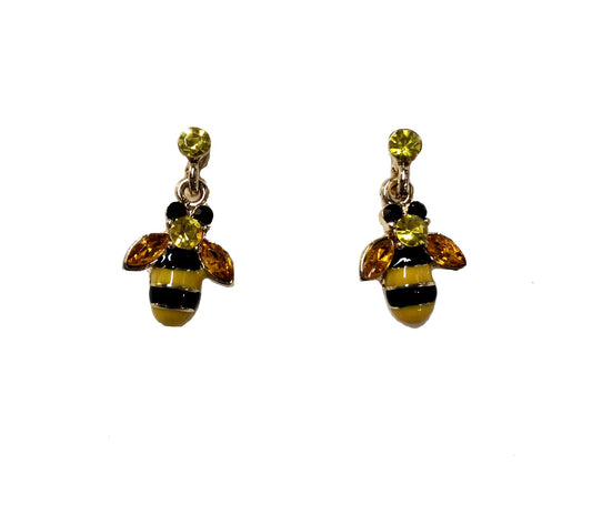 Small Bee Post Earrings #38-697