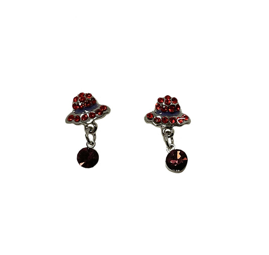Red Hat Earrings #66-70065