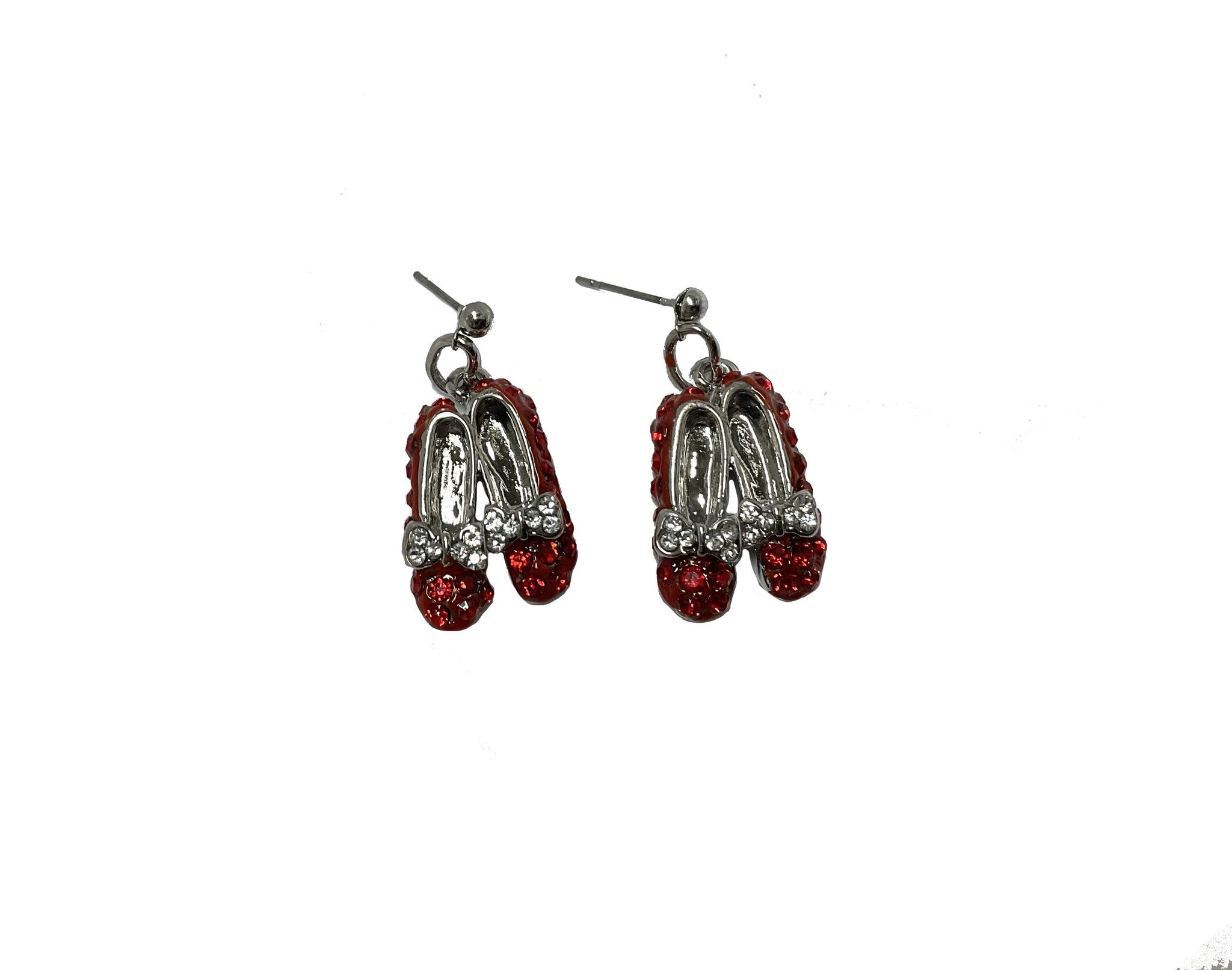 Ruby Slipper Dangling Earrings #28-11038S
