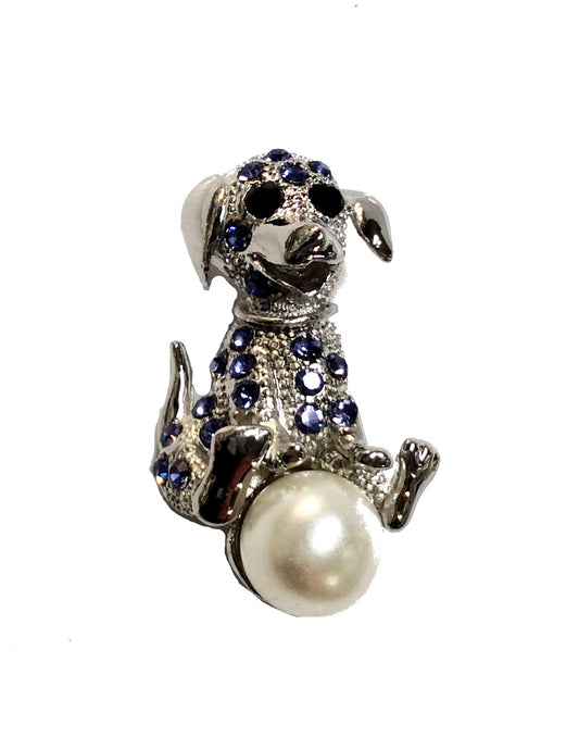 Dog with Pearl Pin#66-28027AM