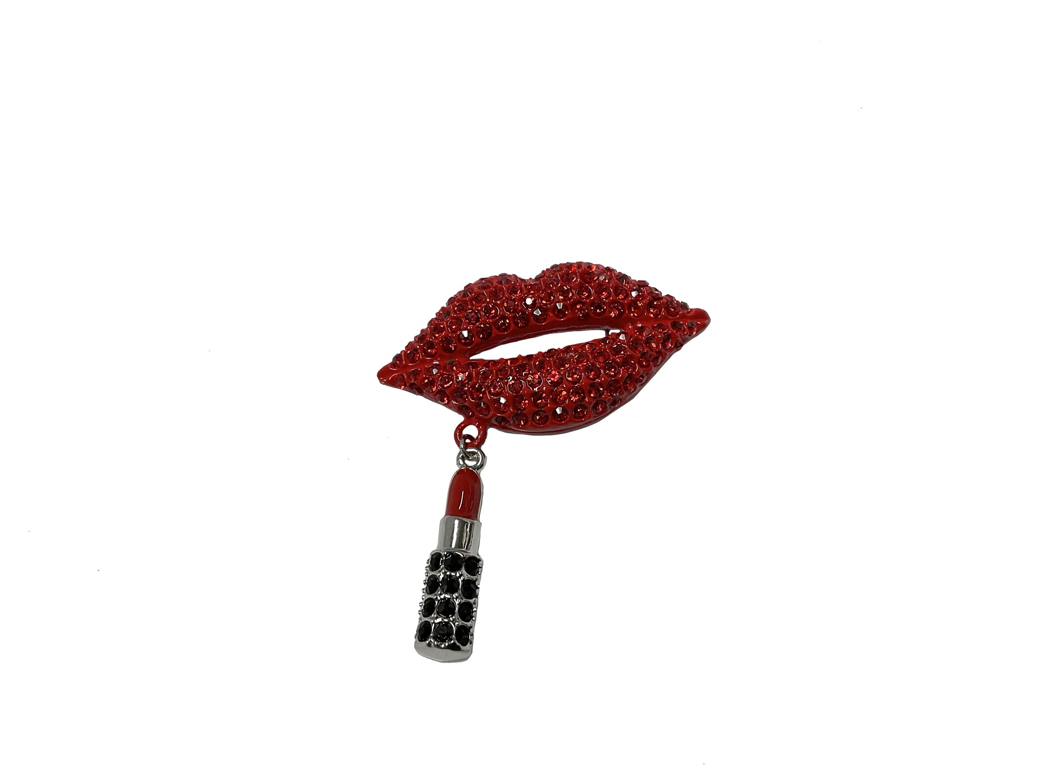Red Lips with Lipstick Pin #24-2058