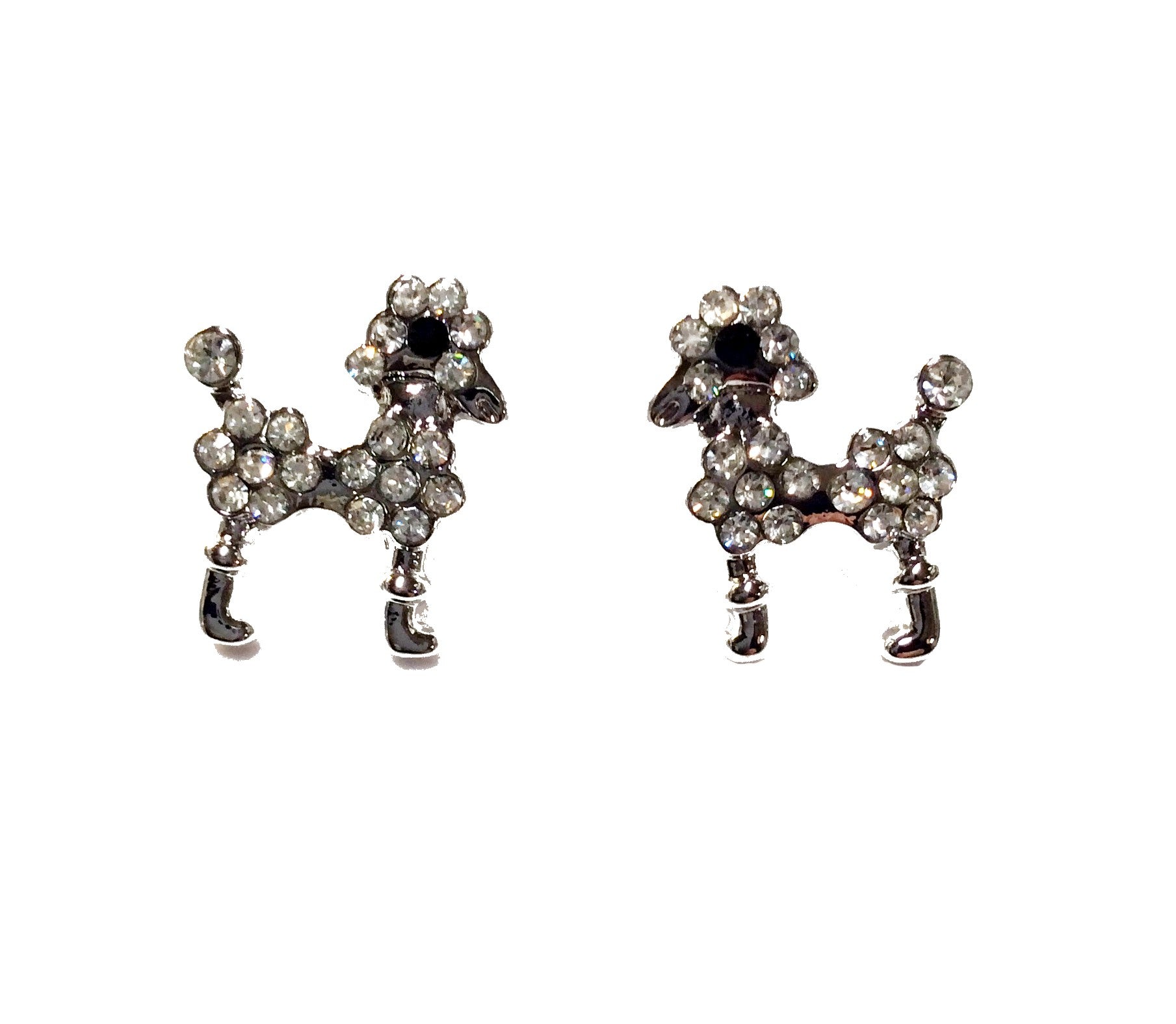 Small Poodle Post Earrings#27-470