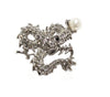 Dragon with White Pearl Pin#66-34521CL