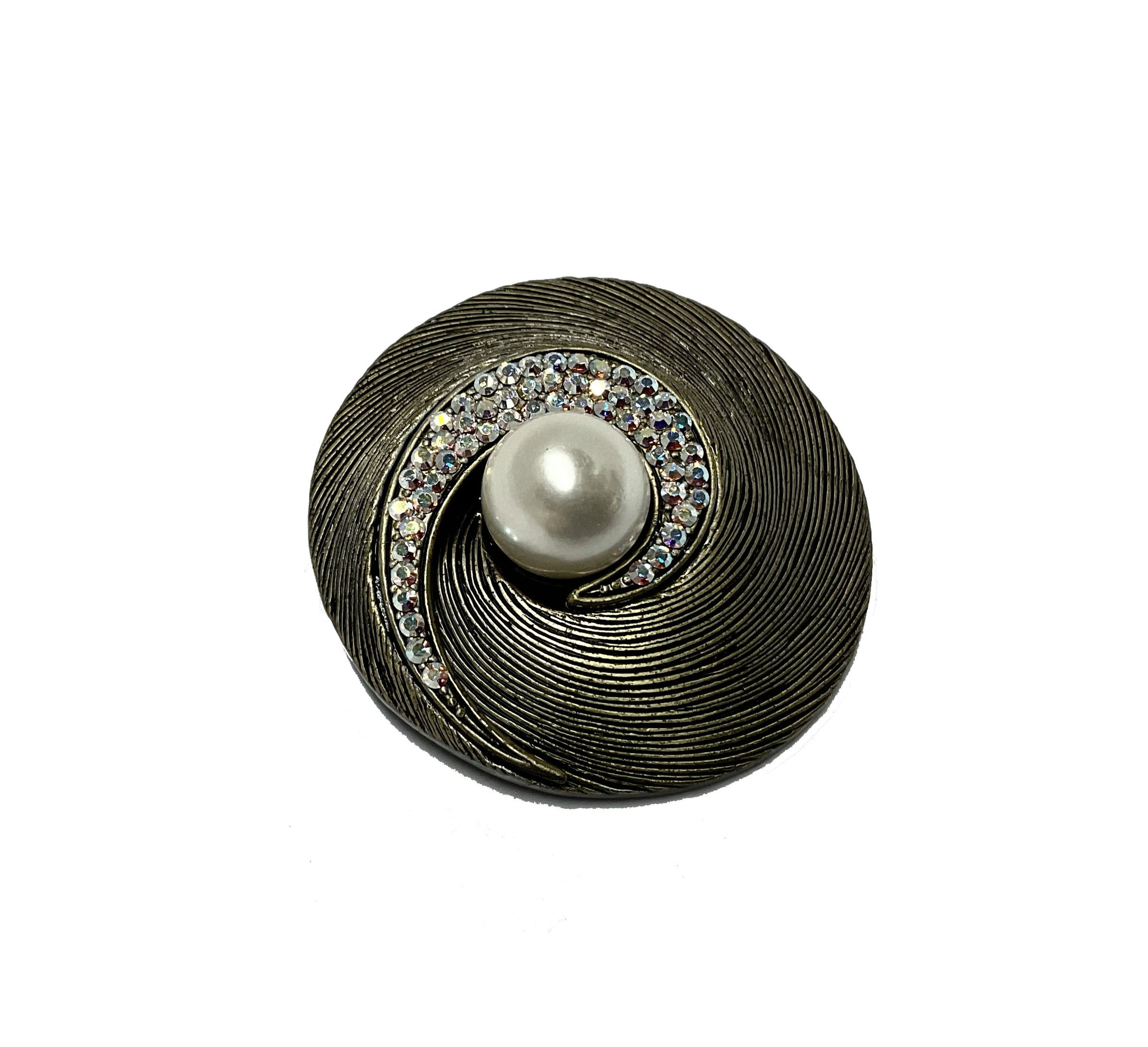 Scarf Ring / Silver Pearl