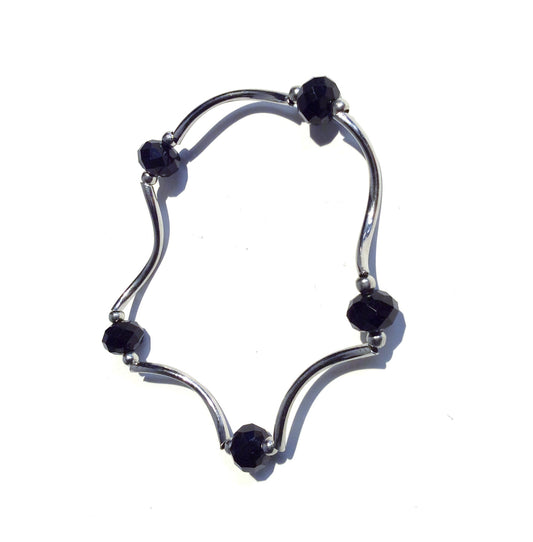 Twisted Beaded Bracelet 28-11317BK