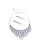 Net style Necklace and Earrings Set #66-14096BL
