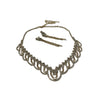 Rhinestone Necklace Earring Set #66-14115GD (Gold)